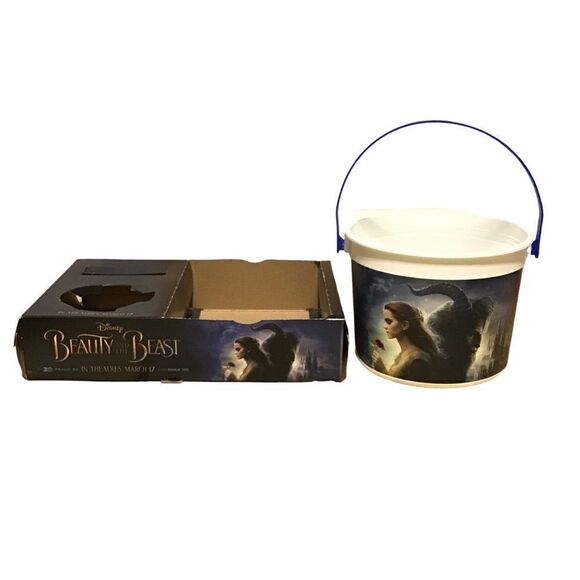 Disney Beauty and the Beast Movie Theater Kids Popcorn Bucket - Picture 1 of 11